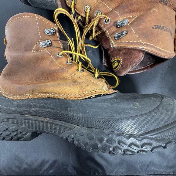 Wolverine SwampMonster Waterproof Safety Toe Work Boots Brown 9.5M EH ASTM F2413 main image 6